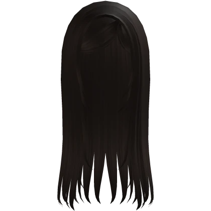 ♡ long straight goth moe hair (brown)