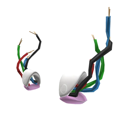 Chobits persocom Ears Colorful Wires