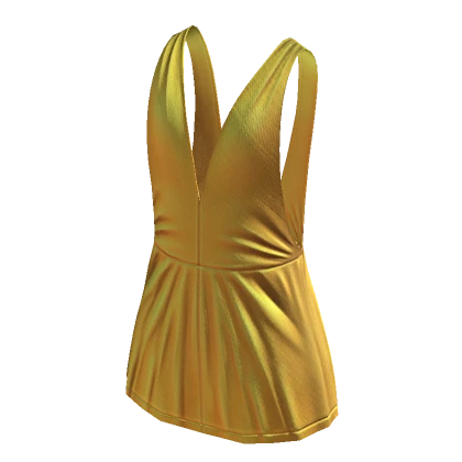 Festival Open Back Dress - Yellow