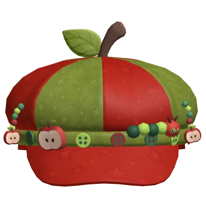 igari twee apple leaf mori kei caterpillar beret🍎