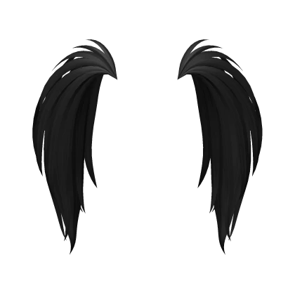 Fluffy Scene Pigtails in Black