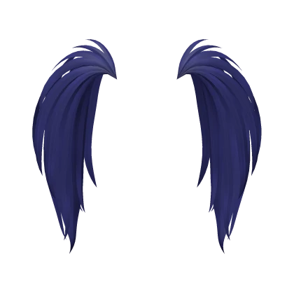 Fluffy Scene Pigtails in Navy Blue