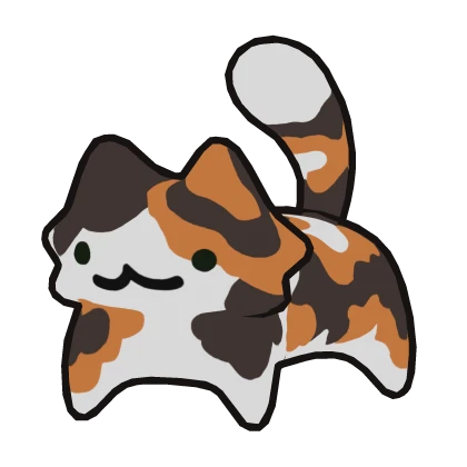 Silly Calico Cat on Shoulder