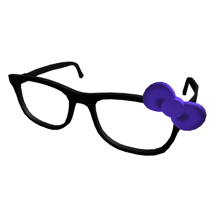 Purple Bowtie Glasses
