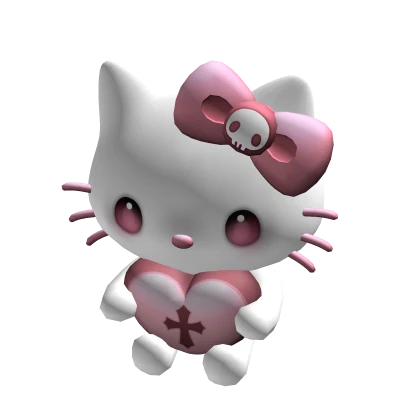 ♡ vamp kitty plushie (holdable)