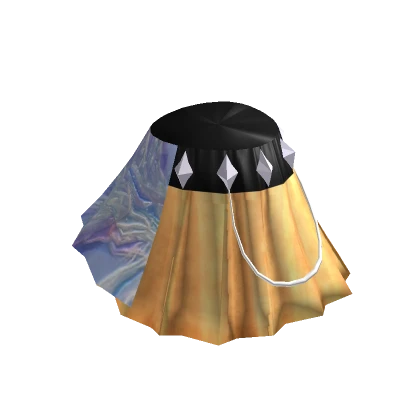 Gold Iridescent and Holographic Idol Skirt