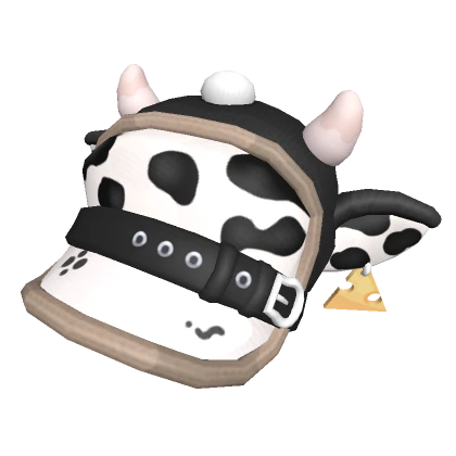 Trendy Cow Cap (Black & White)