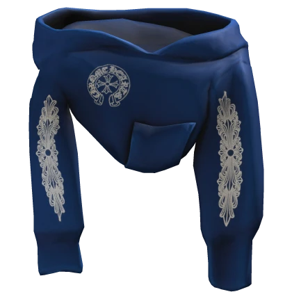 [3.0] Blue Chrome Shoulder Hoodie