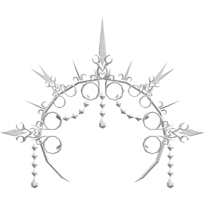Royal White Scissor Headpiece