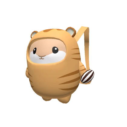 3.0 Hamster with Tiger Suit Backpack