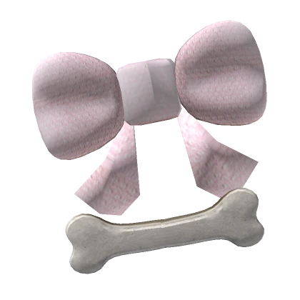 ♥Pink Ribbon Bone Hairclip 