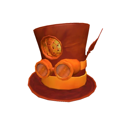 Steampunk Top Hat of fire