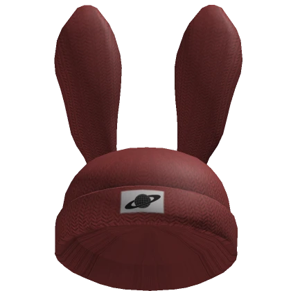 Y2K Red Bunny Hat