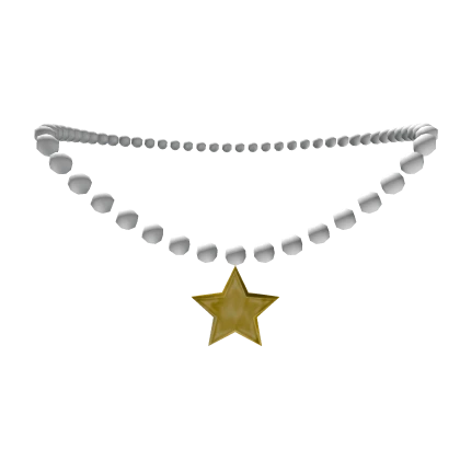 1.0 Gold Y2K Star Bead Necklace