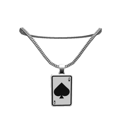 Card Silver necklace 