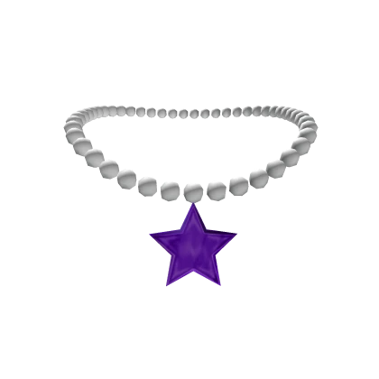 3.0 Purple Y2K Star Bead Necklace
