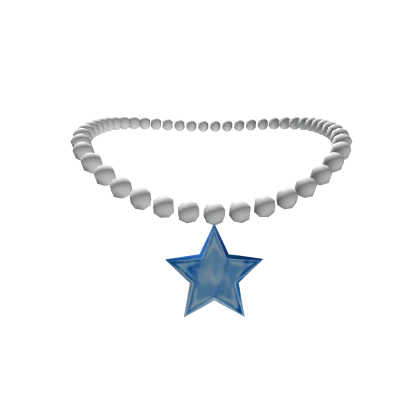 3.0 Pastel Blue Y2K Star Bead Necklace