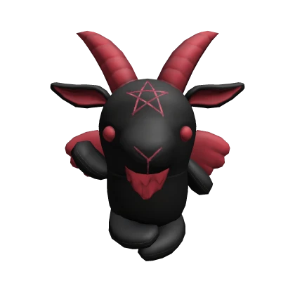 Cute Plushie Black Baphomet