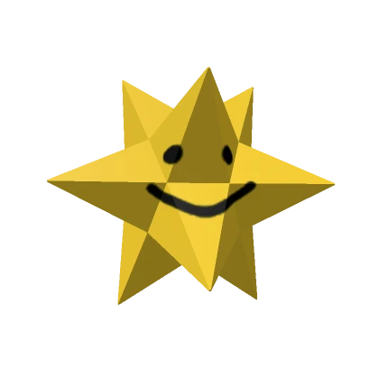 Small Stellated Dodecahedron Head (Noob Yellow)