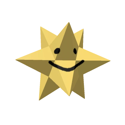 Small Stellated Dodecahedron Head (Light Yellow)