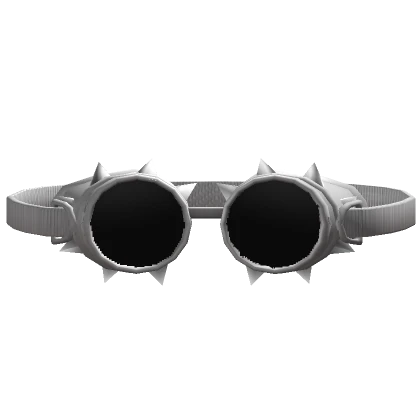 Y2K White Spike Goggles