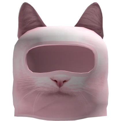 Pink cat ski mask