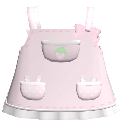 . ♬ ݁˖ strawberry bunny overalls( ˶˘ ³˘)♡