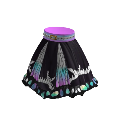 Demon Warrior Skirt Butterfly Rainbow