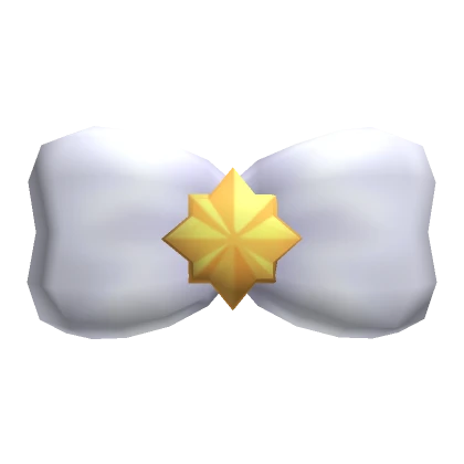 Star Pearl Bowtie - White