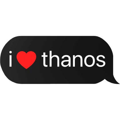 i heart thanos squid game text