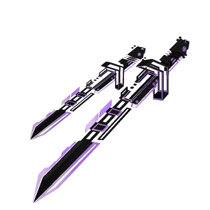 [3.0] Purple Pink Dual Waist Cyberpunk Sword