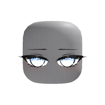 Animated Soft Stare Girl Eyes - Blue Spiral