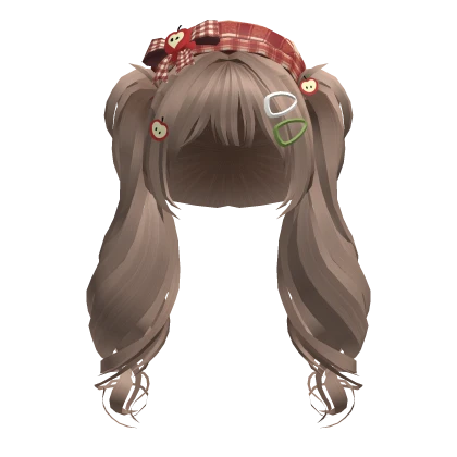 🍀Igari Beret Wavy Pigtails (Milktea Brown)