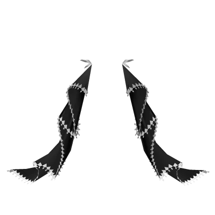 Black Big Bow Lace w Silver Jewels