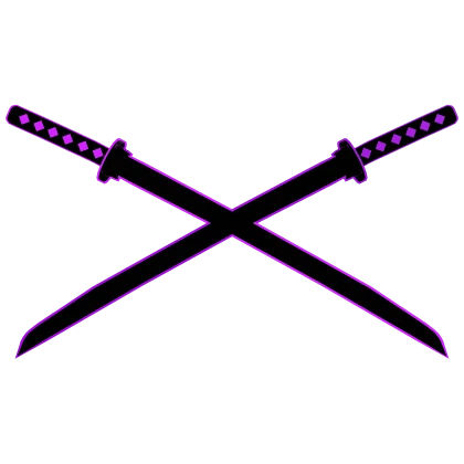 Purple Cartoony Katanas