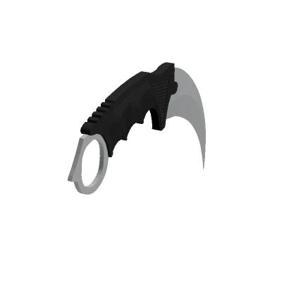 Holdable Silver Karambit