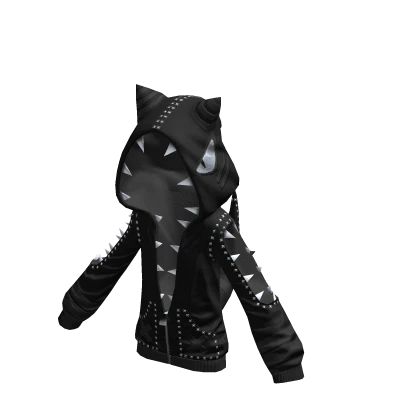 Punk Shark Hoodie Blackout