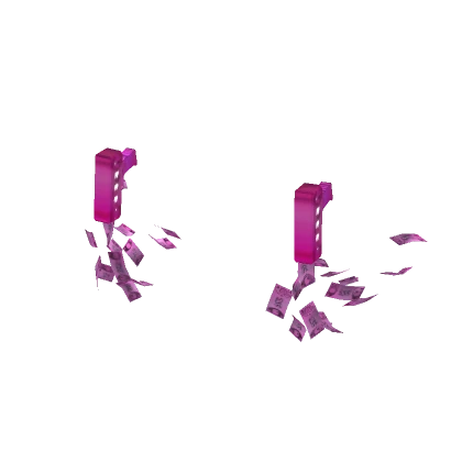 [HAND ITEM] Pink Shiny Double Money Guns 