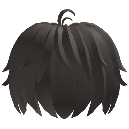 Cute Messy Anime Boy Hair in Grey Brown