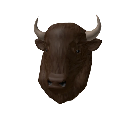 Bison BROWN Full Head Animal Horns