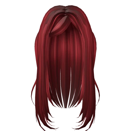 Gyaru Hime Half Up Half Down Pigtails Red