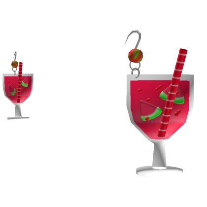 Watermelon Drink Earings