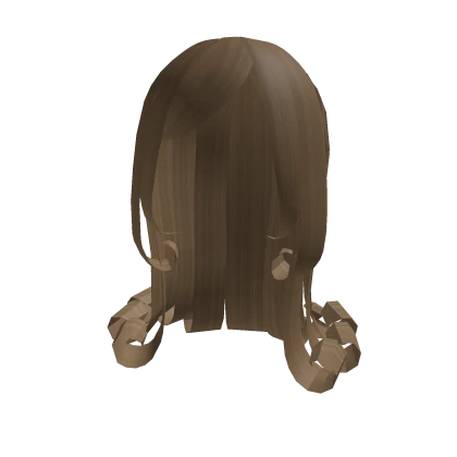 Light brown curly hair