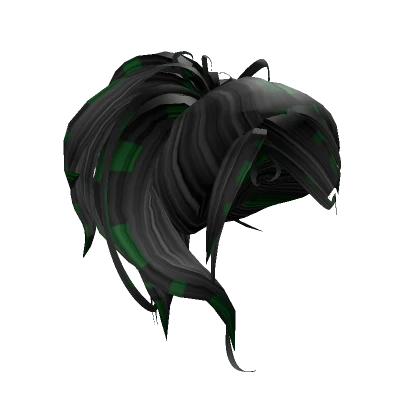 Black and Green Scene Ponytail