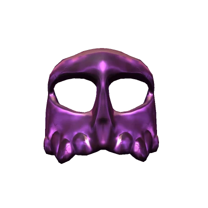 Broken Purple Skull Mask