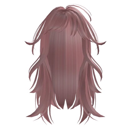 Long Layered Wavy Hair (Pink)