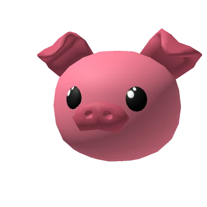 Pink Pig Baby Pet Head Animal