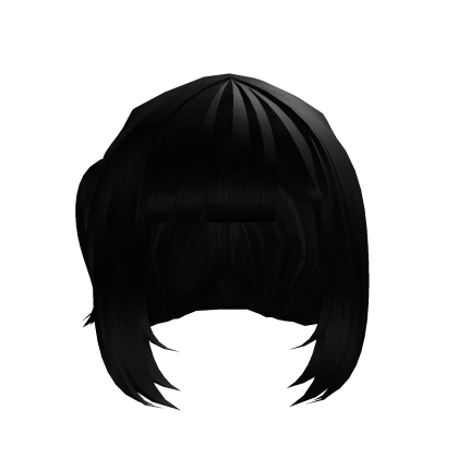 ♡ : kawaii black mini chibi pigtails