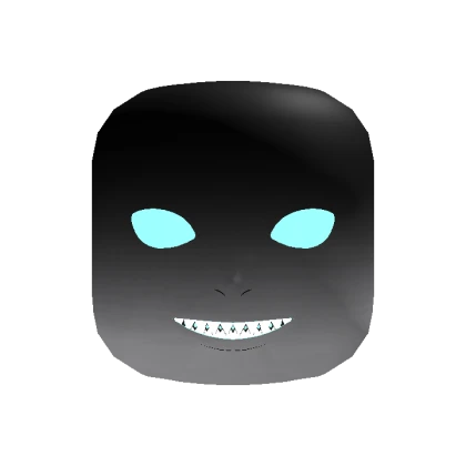 Grinning Blue Glowing Demon Eyes
