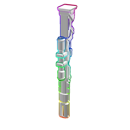 RGB White 3D Rifle